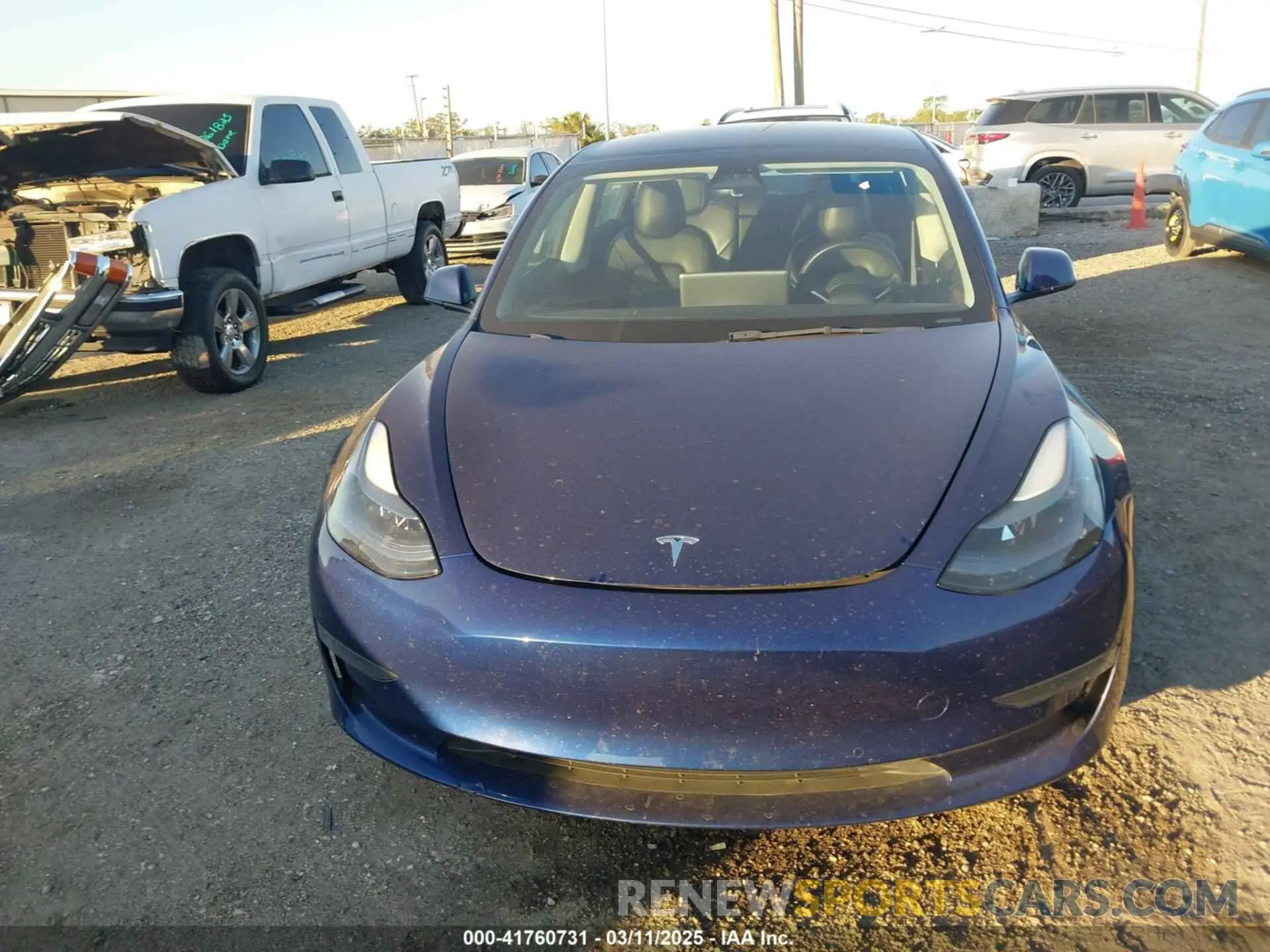 12 fotografías del automóvil dañado 5YJ3E1EA3NF190553 TESLA MODEL 3 2022