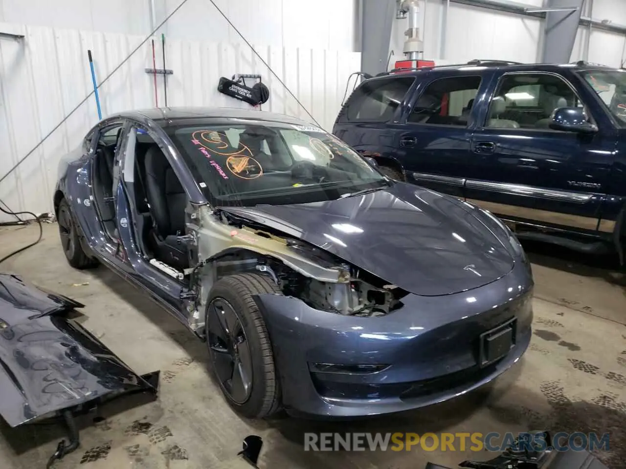 1 fotografías del automóvil dañado 5YJ3E1EA3NF191248 TESLA MODEL 3 2022