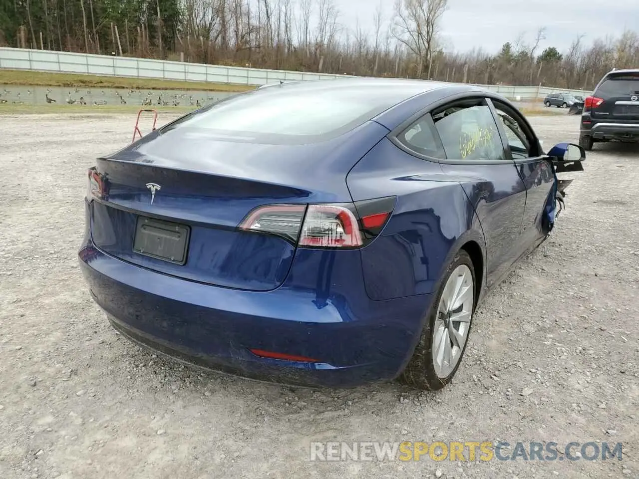 4 fotografías del automóvil dañado 5YJ3E1EA3NF191492 TESLA MODEL 3 2022