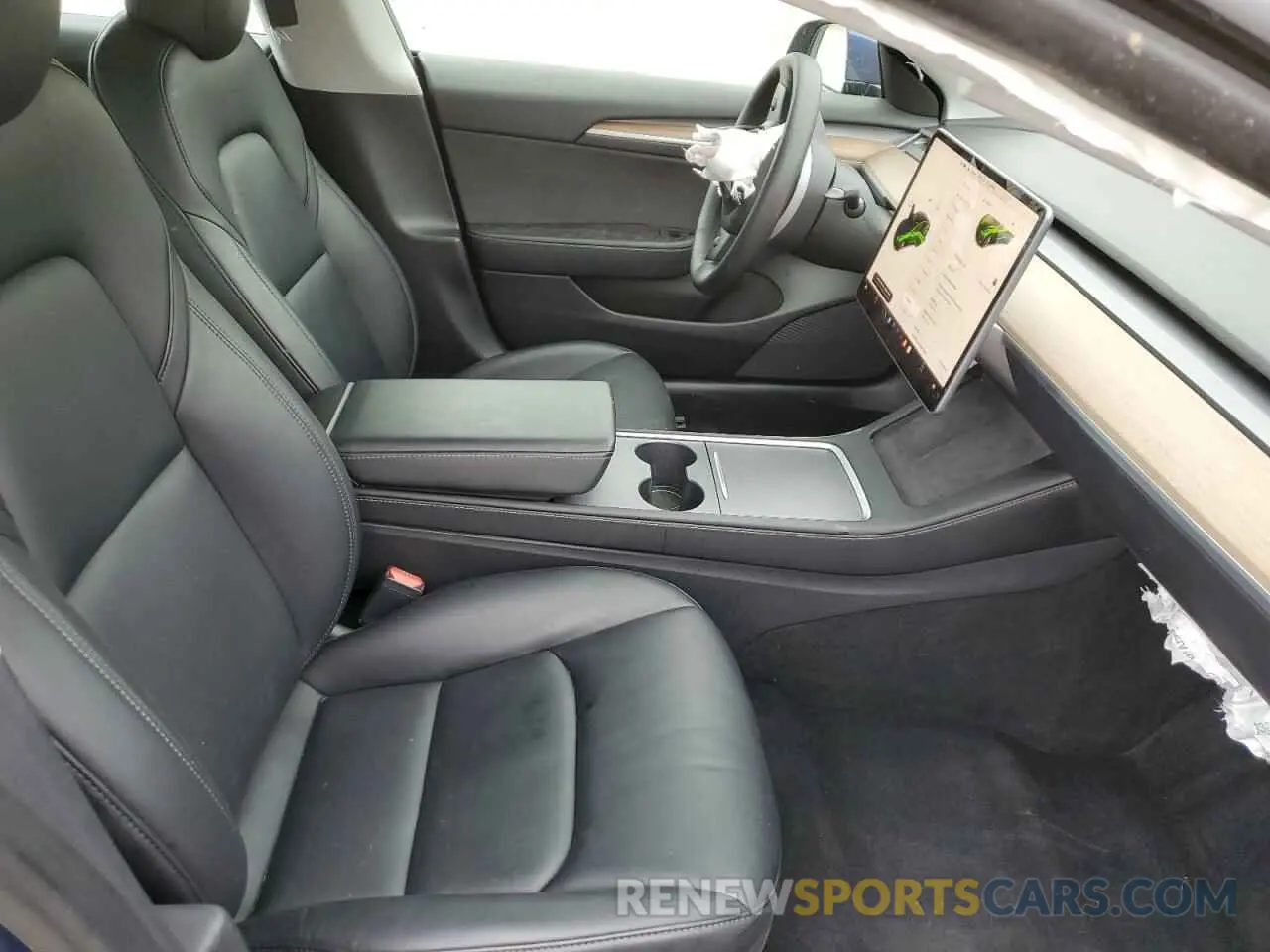 5 fotografías del automóvil dañado 5YJ3E1EA3NF191492 TESLA MODEL 3 2022