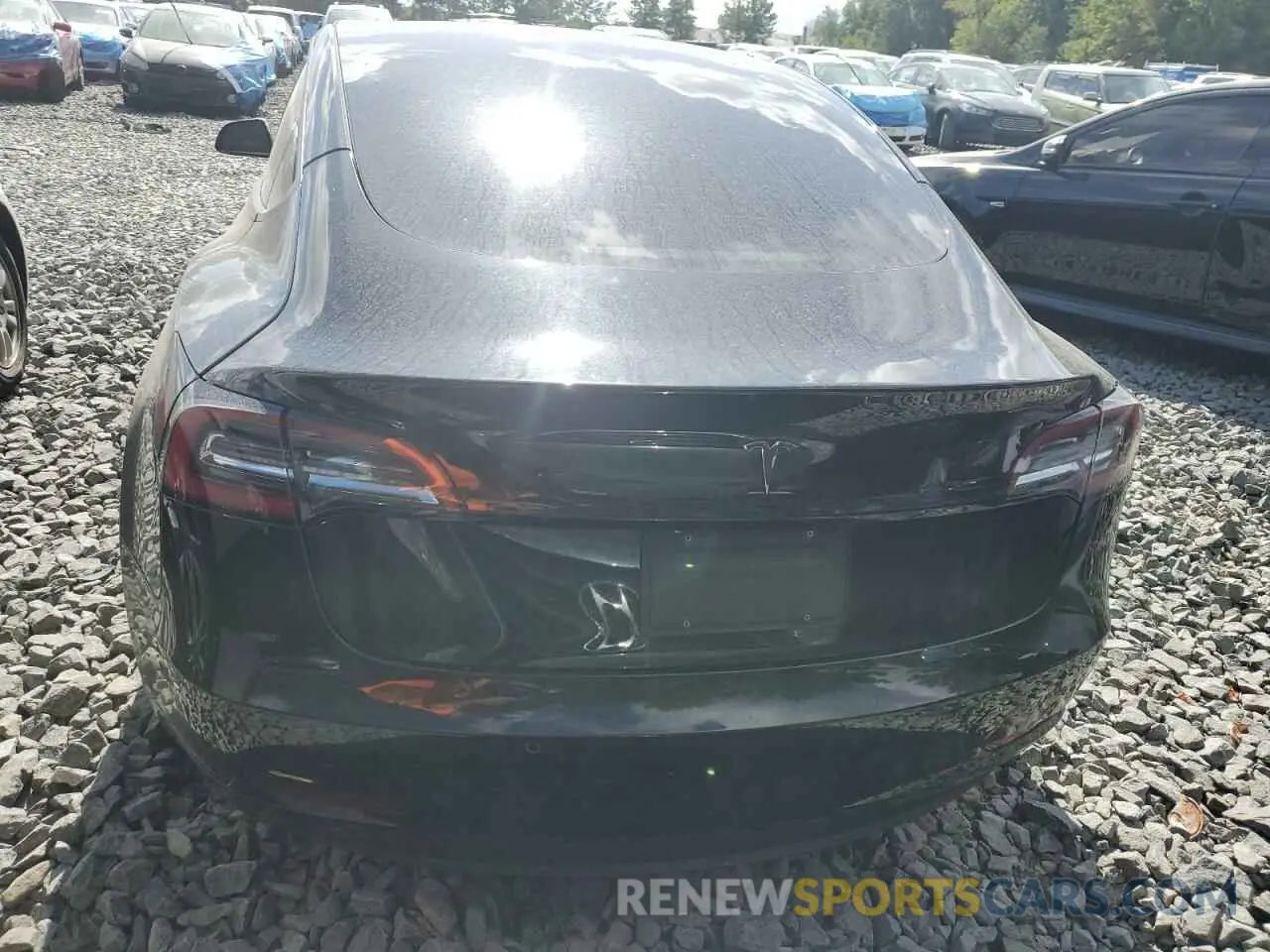6 fotografías del automóvil dañado 5YJ3E1EA3NF193291 TESLA MODEL 3 2022