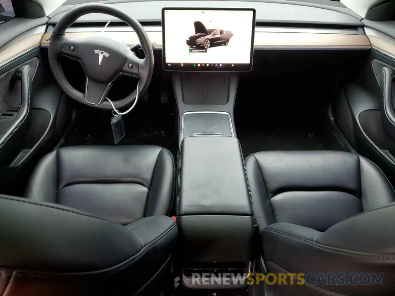 8 fotografías del automóvil dañado 5YJ3E1EA3NF193291 TESLA MODEL 3 2022