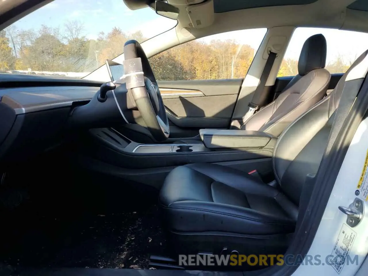 7 fotografías del automóvil dañado 5YJ3E1EA3NF251867 TESLA MODEL 3 2022