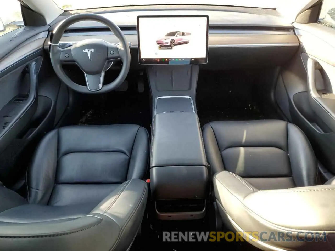 8 fotografías del automóvil dañado 5YJ3E1EA3NF251867 TESLA MODEL 3 2022