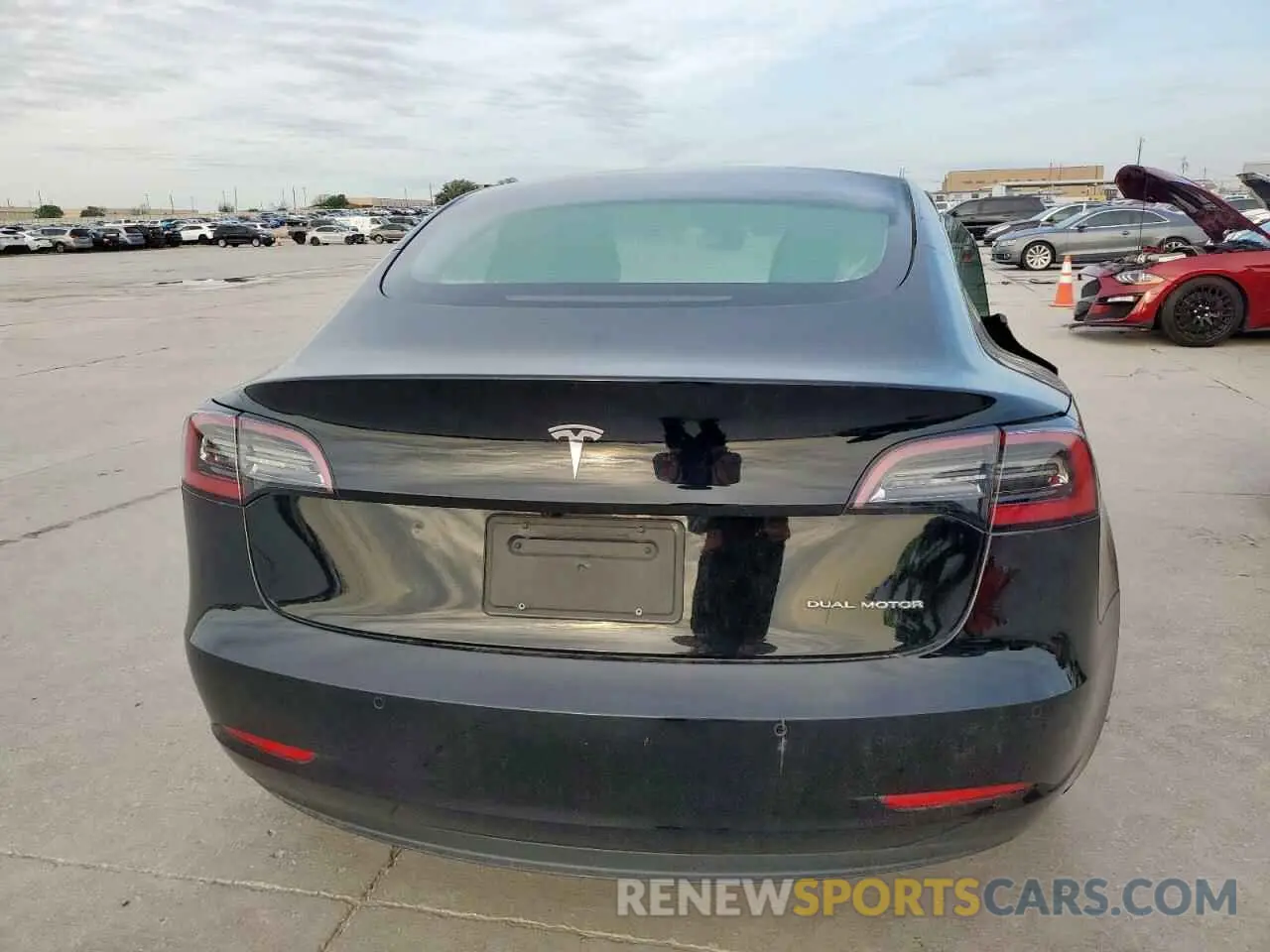 6 fotografías del automóvil dañado 5YJ3E1EA3NF287042 TESLA MODEL 3 2022