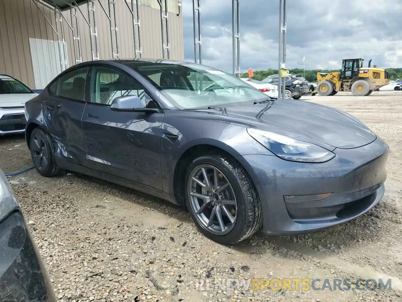 4 fotografías del automóvil dañado 5YJ3E1EA3NF287056 TESLA MODEL 3 2022
