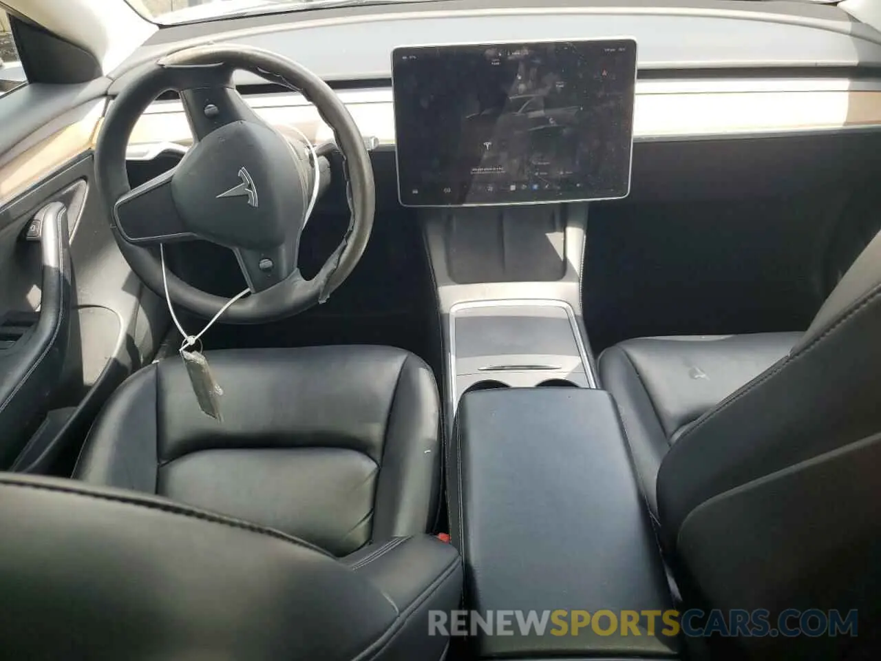 8 fotografías del automóvil dañado 5YJ3E1EA3NF287056 TESLA MODEL 3 2022