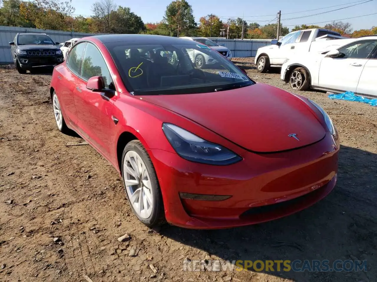 1 fotografías del automóvil dañado 5YJ3E1EA3NF287428 TESLA MODEL 3 2022
