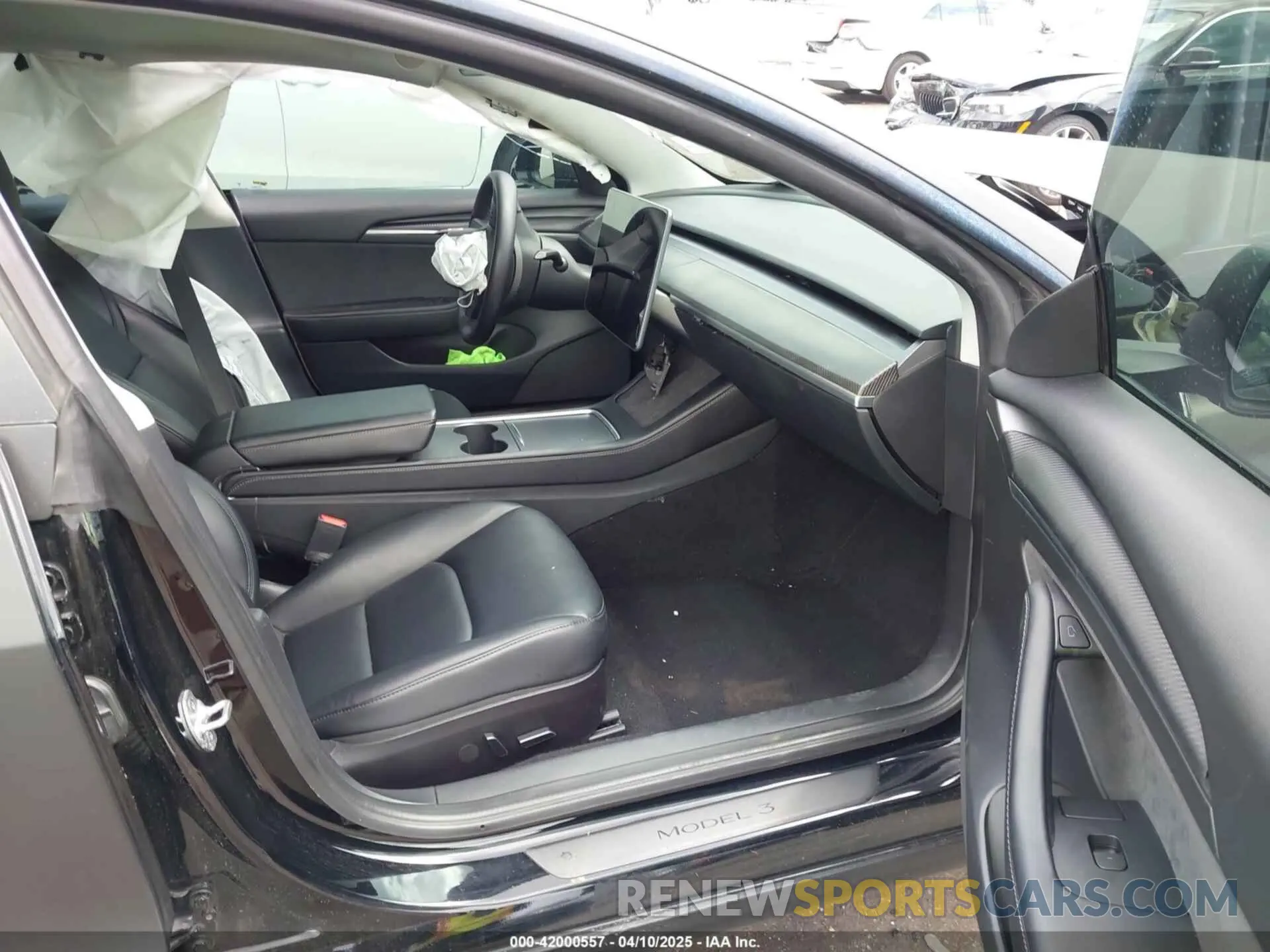 5 fotografías del automóvil dañado 5YJ3E1EA3NF287512 TESLA MODEL 3 2022