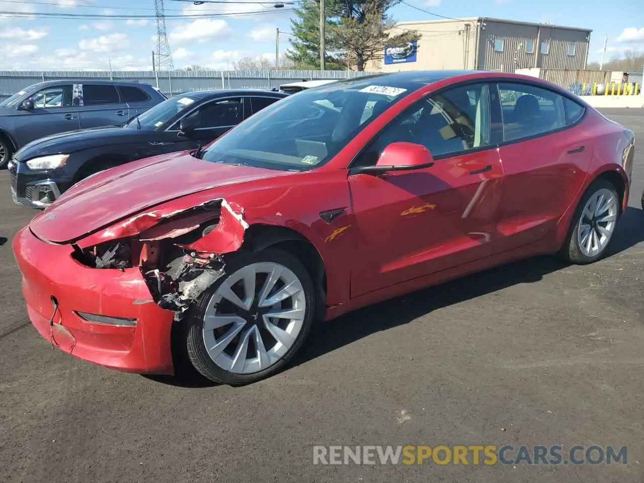 1 fotografías del automóvil dañado 5YJ3E1EA3NF288370 TESLA MODEL 3 2022