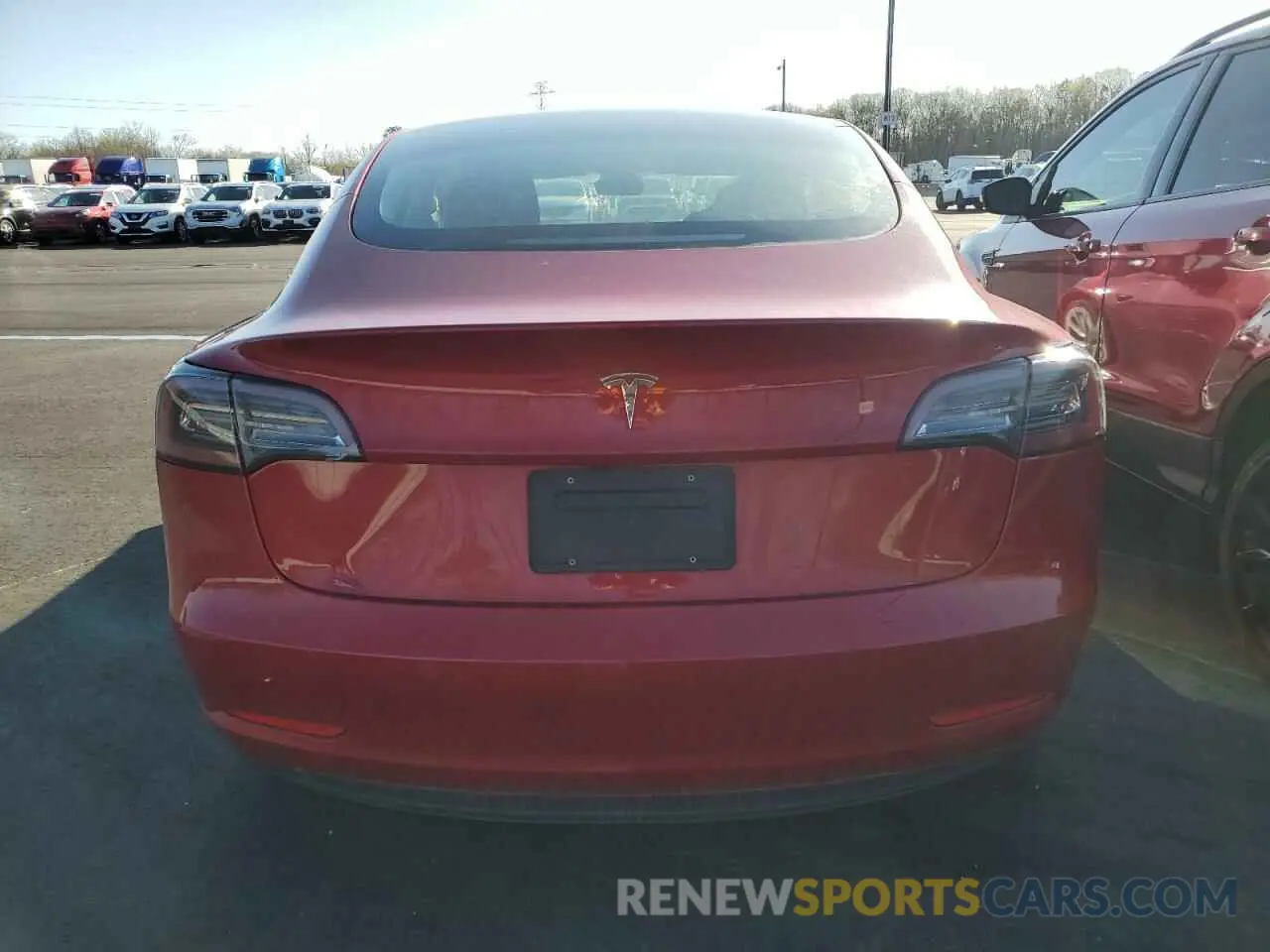 6 fotografías del automóvil dañado 5YJ3E1EA3NF288370 TESLA MODEL 3 2022