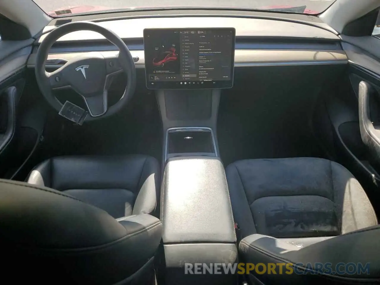 8 fotografías del automóvil dañado 5YJ3E1EA3NF288370 TESLA MODEL 3 2022