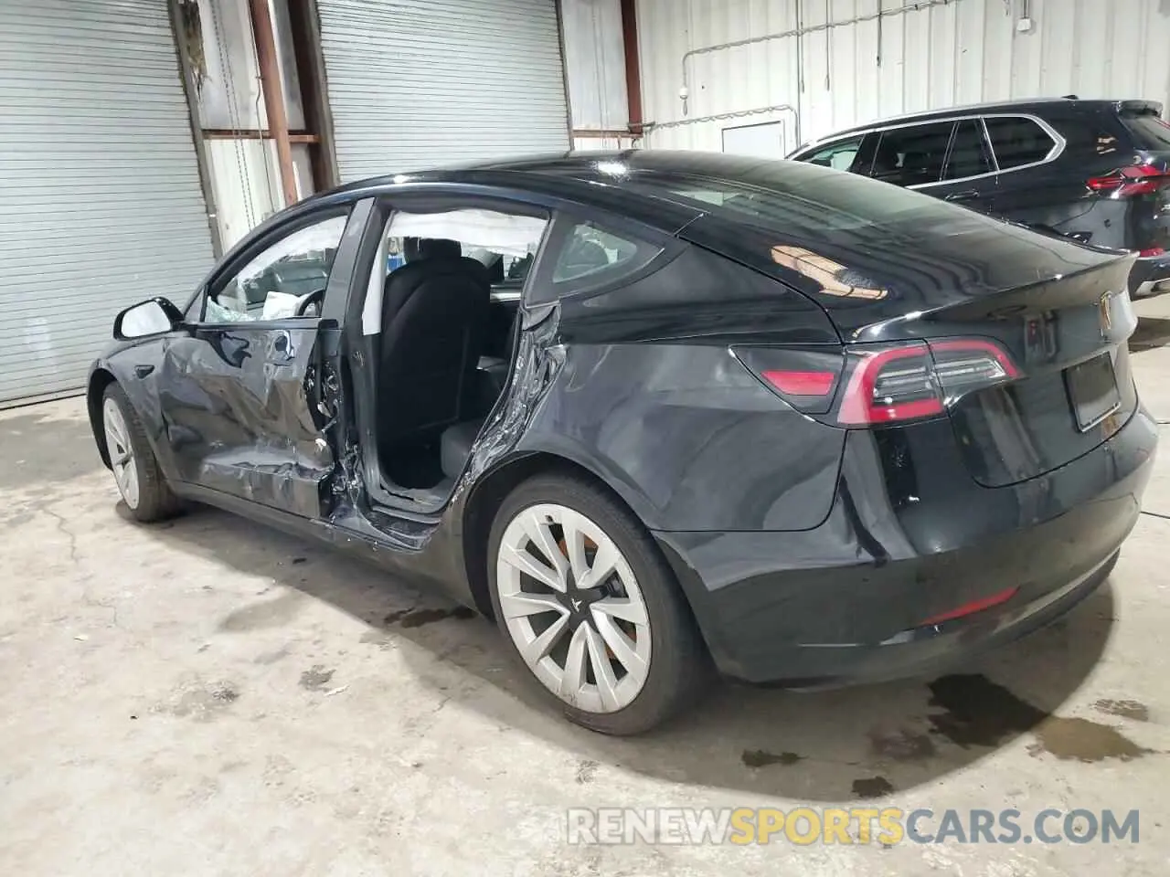 2 fotografías del automóvil dañado 5YJ3E1EA3NF291205 TESLA MODEL 3 2022