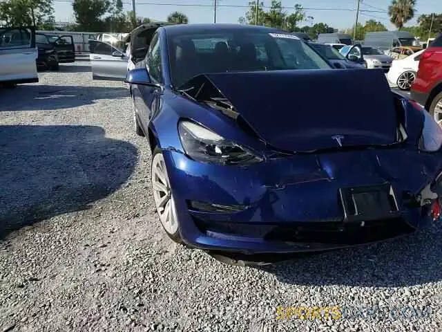 11 fotografías del automóvil dañado 5YJ3E1EA3NF296629 TESLA MODEL 3 2022