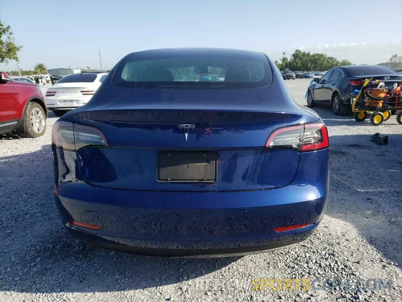 6 fotografías del automóvil dañado 5YJ3E1EA3NF296629 TESLA MODEL 3 2022