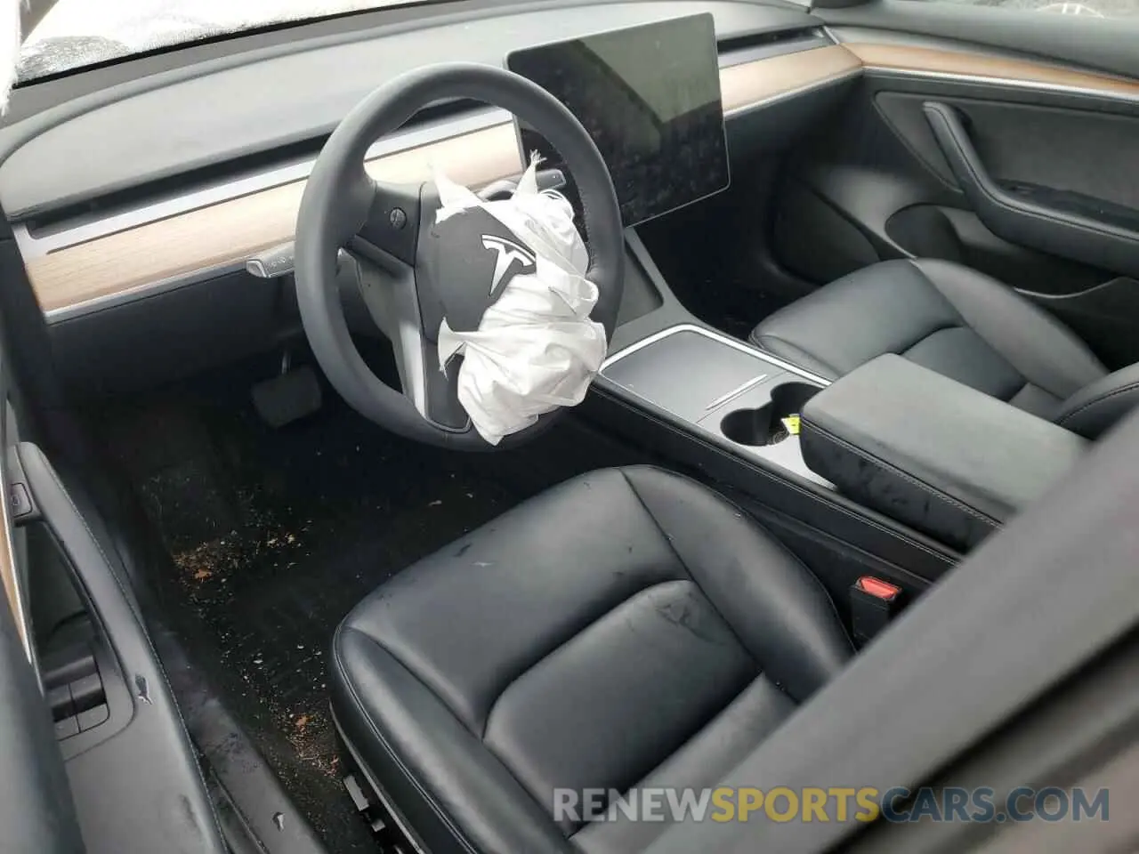 8 fotografías del automóvil dañado 5YJ3E1EA3NF318340 TESLA MODEL 3 2022