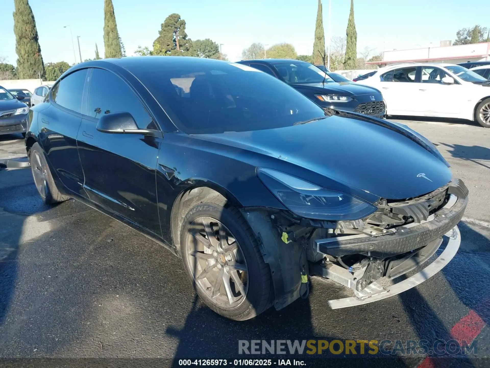 1 fotografías del automóvil dañado 5YJ3E1EA3NF320248 TESLA MODEL 3 2022