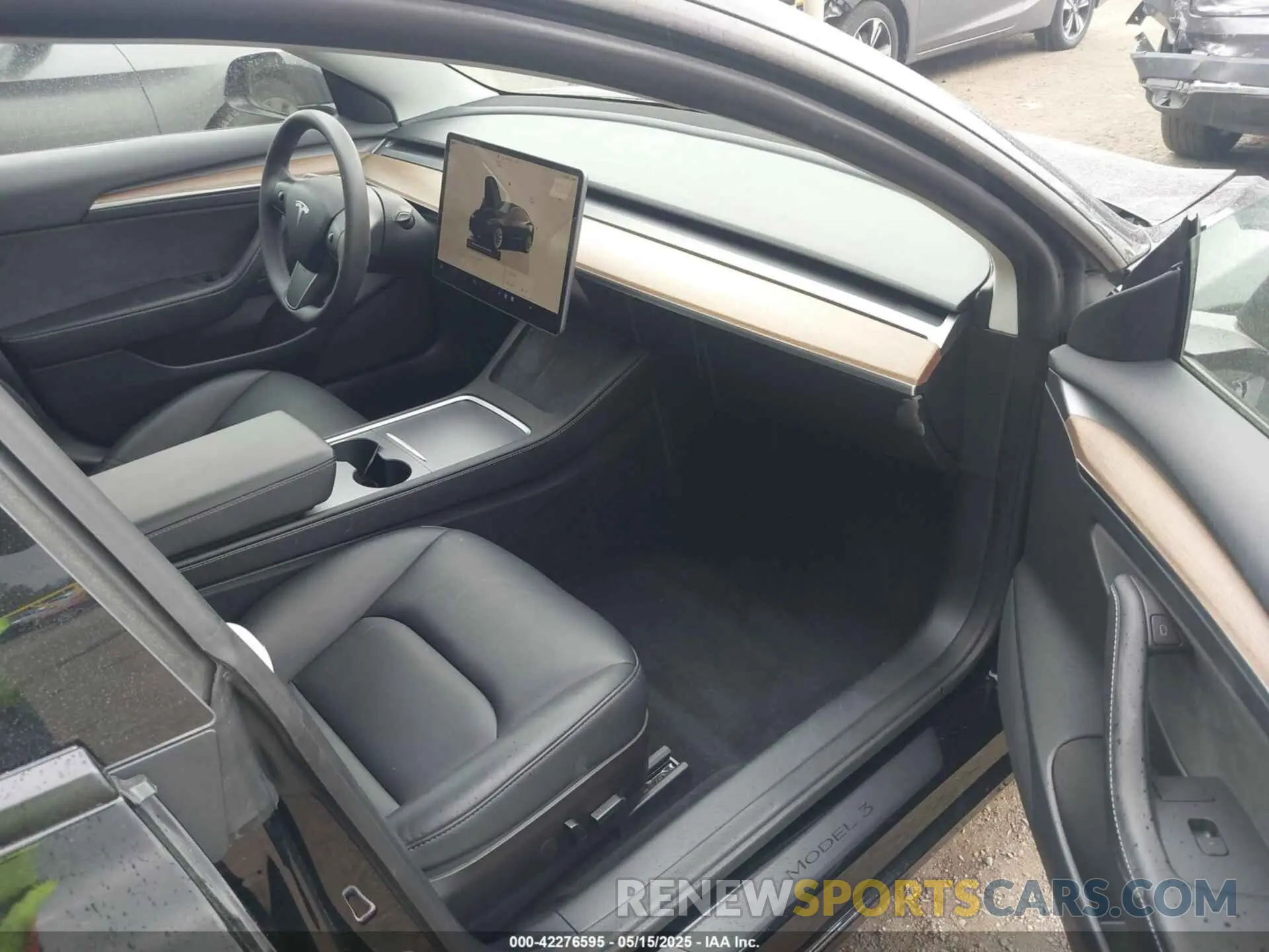 5 fotografías del automóvil dañado 5YJ3E1EA3NF355923 TESLA MODEL 3 2022