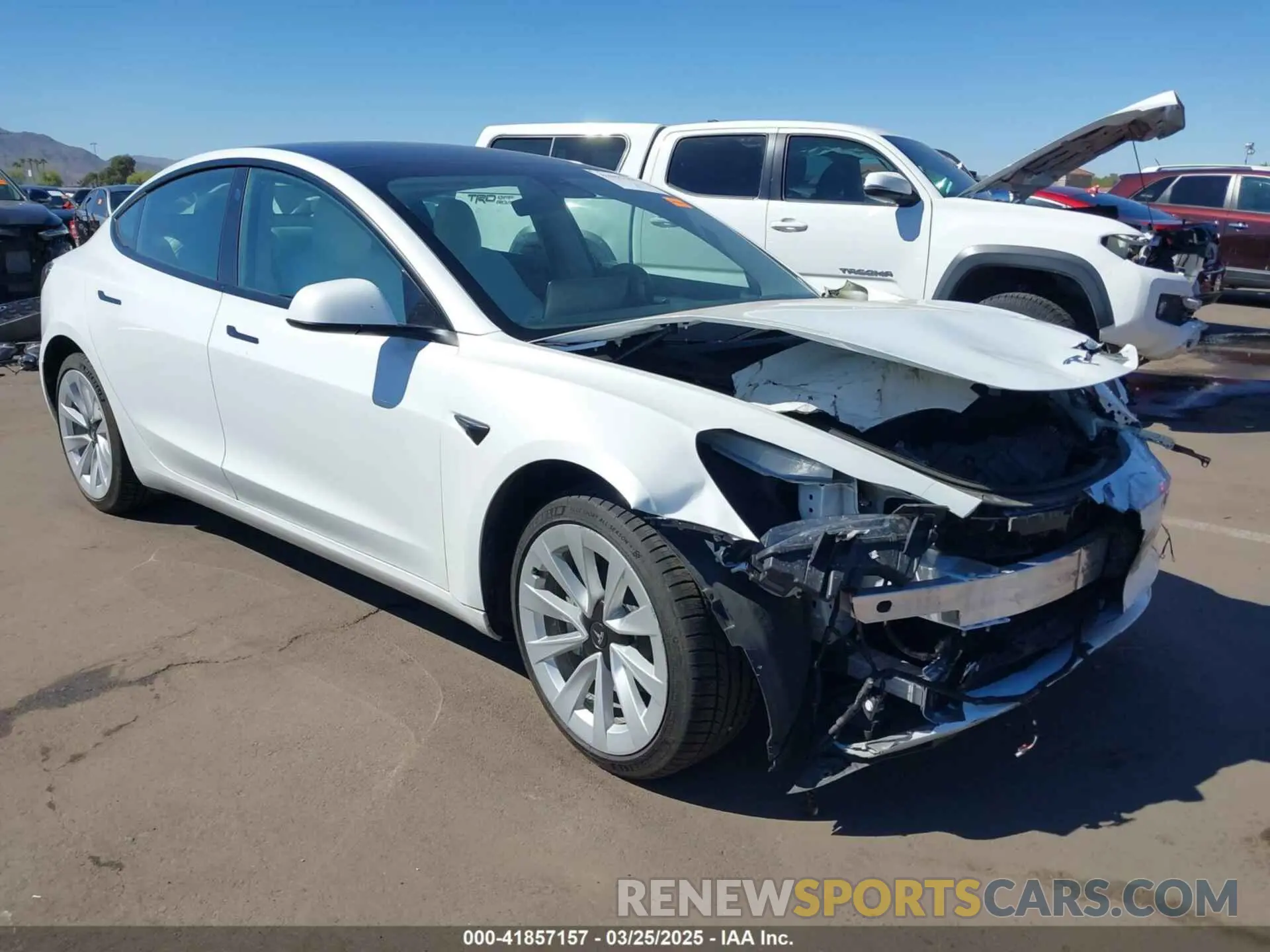 1 fotografías del automóvil dañado 5YJ3E1EA3NF357638 TESLA MODEL 3 2022