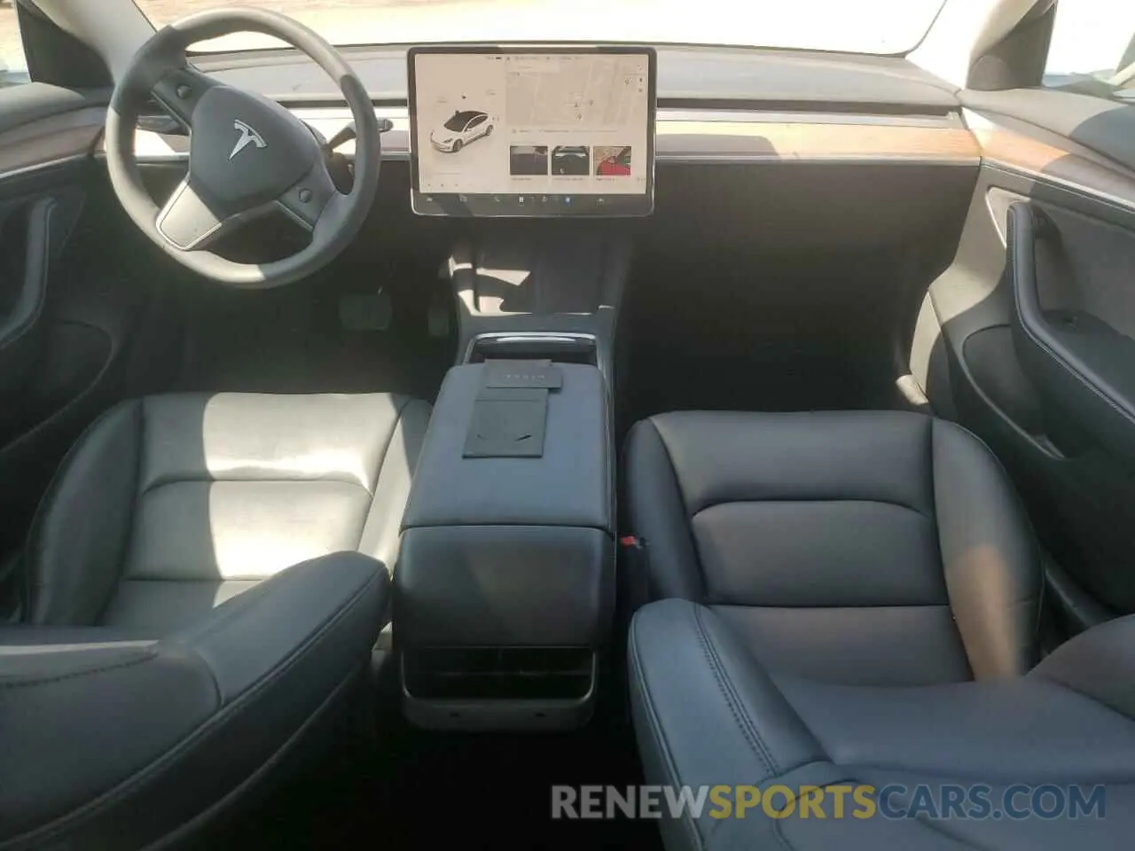 8 fotografías del automóvil dañado 5YJ3E1EA3NF358983 TESLA MODEL 3 2022
