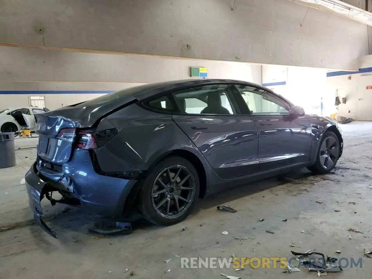 3 fotografías del automóvil dañado 5YJ3E1EA3NF370048 TESLA MODEL 3 2022