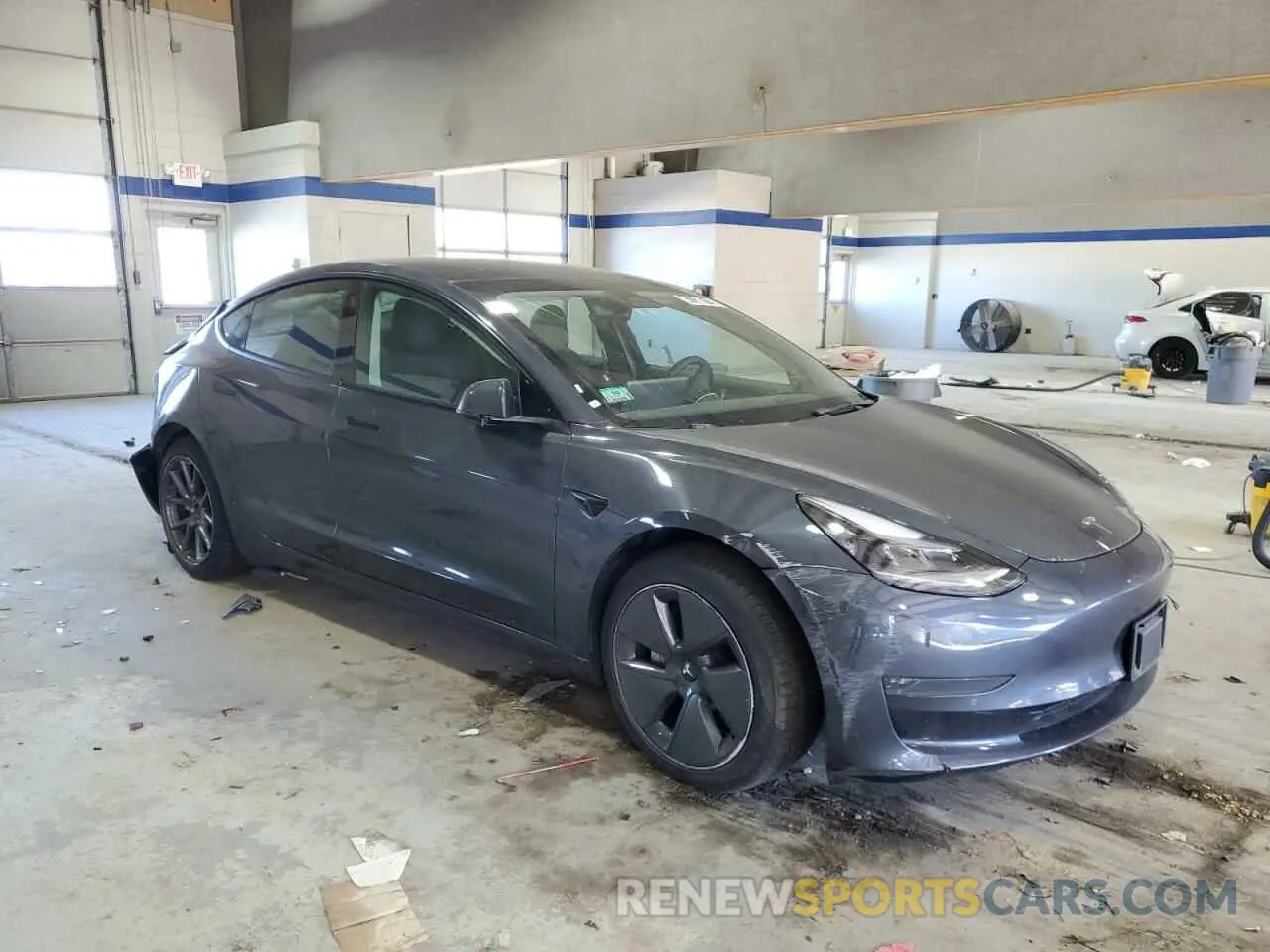 4 fotografías del automóvil dañado 5YJ3E1EA3NF370048 TESLA MODEL 3 2022