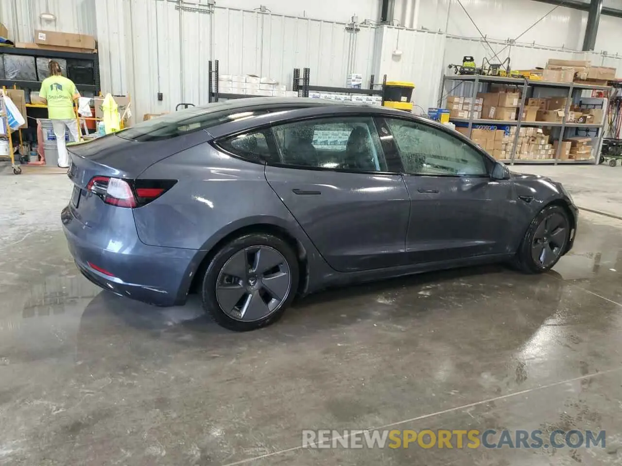 3 fotografías del automóvil dañado 5YJ3E1EA3NF370695 TESLA MODEL 3 2022