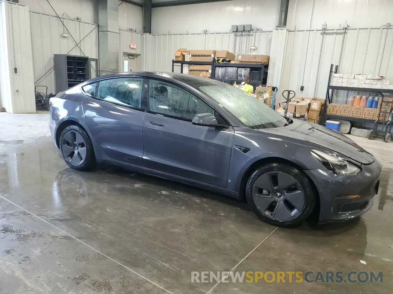 4 fotografías del automóvil dañado 5YJ3E1EA3NF370695 TESLA MODEL 3 2022