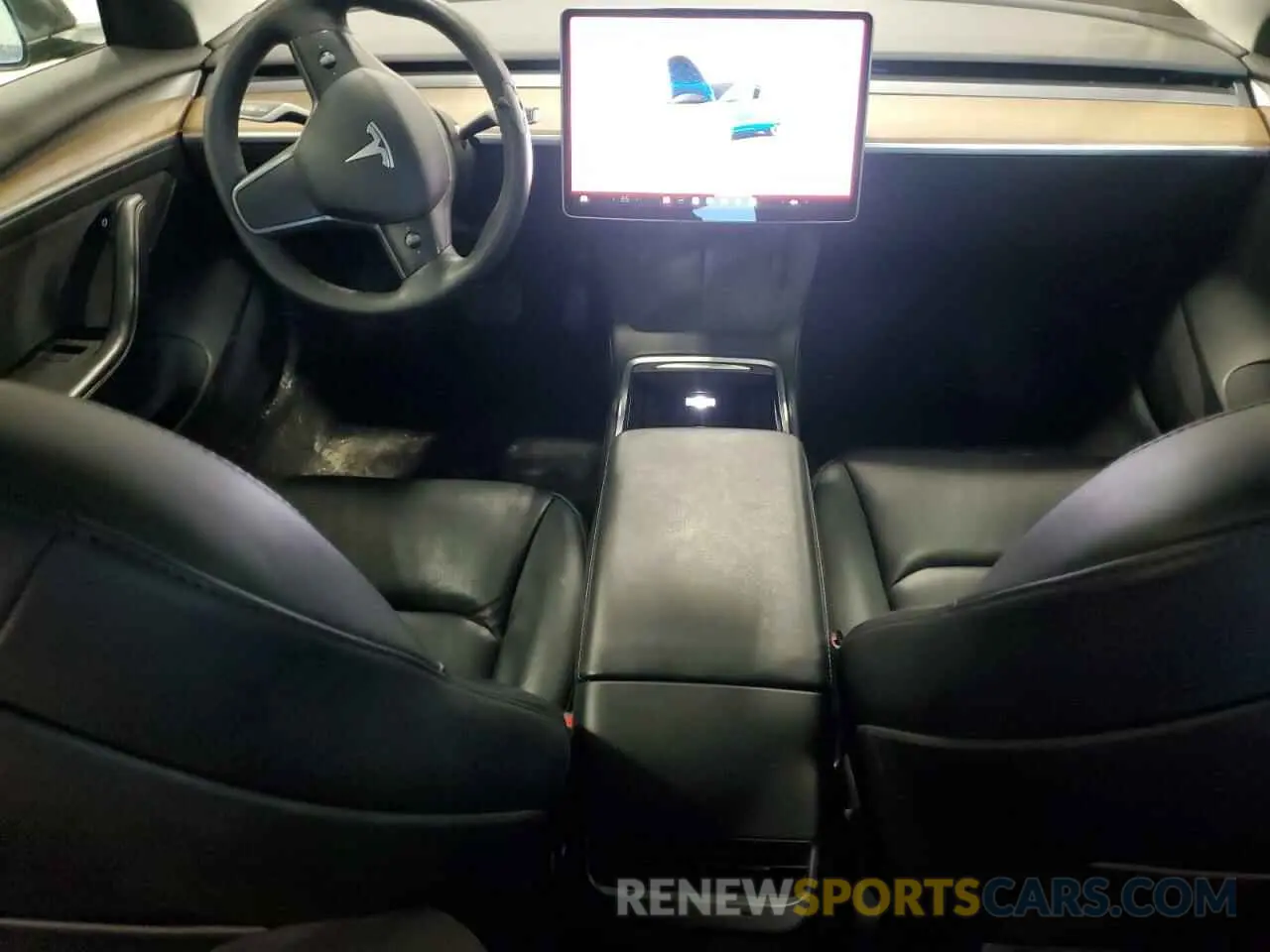 8 fotografías del automóvil dañado 5YJ3E1EA3NF370695 TESLA MODEL 3 2022