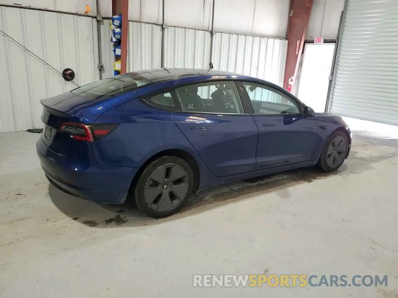 3 fotografías del automóvil dañado 5YJ3E1EA3NF370714 TESLA MODEL 3 2022