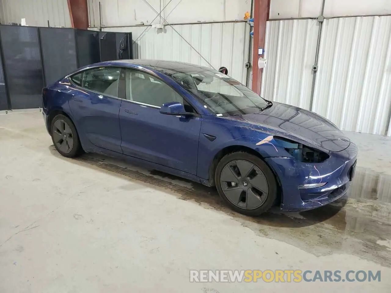 4 fotografías del automóvil dañado 5YJ3E1EA3NF370714 TESLA MODEL 3 2022