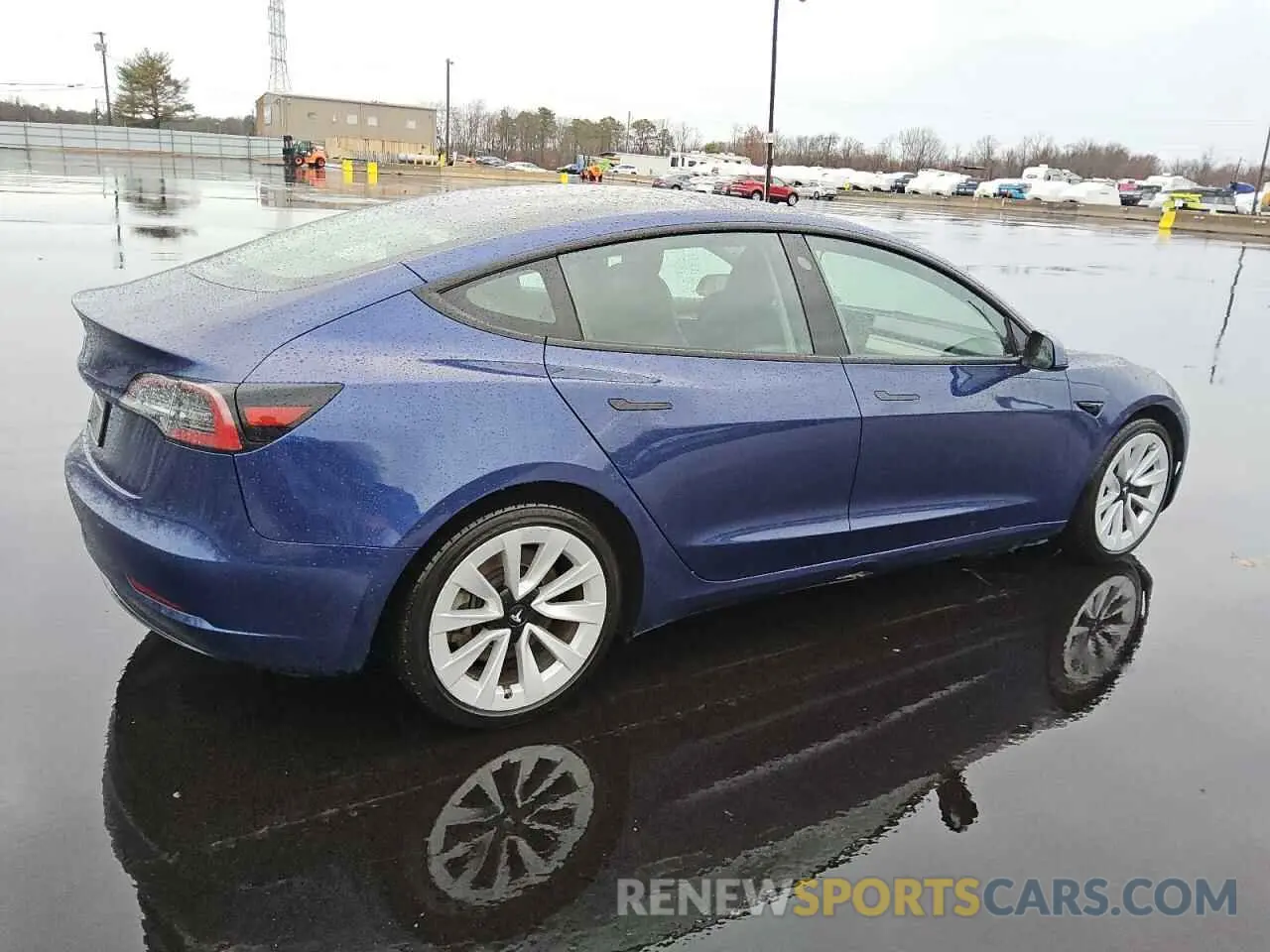 3 fotografías del automóvil dañado 5YJ3E1EA3NF371961 TESLA MODEL 3 2022