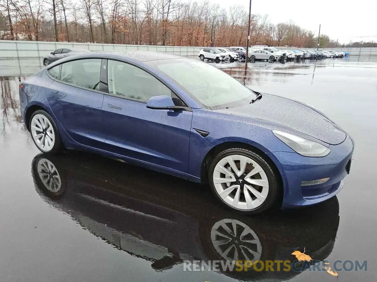 4 fotografías del automóvil dañado 5YJ3E1EA3NF371961 TESLA MODEL 3 2022