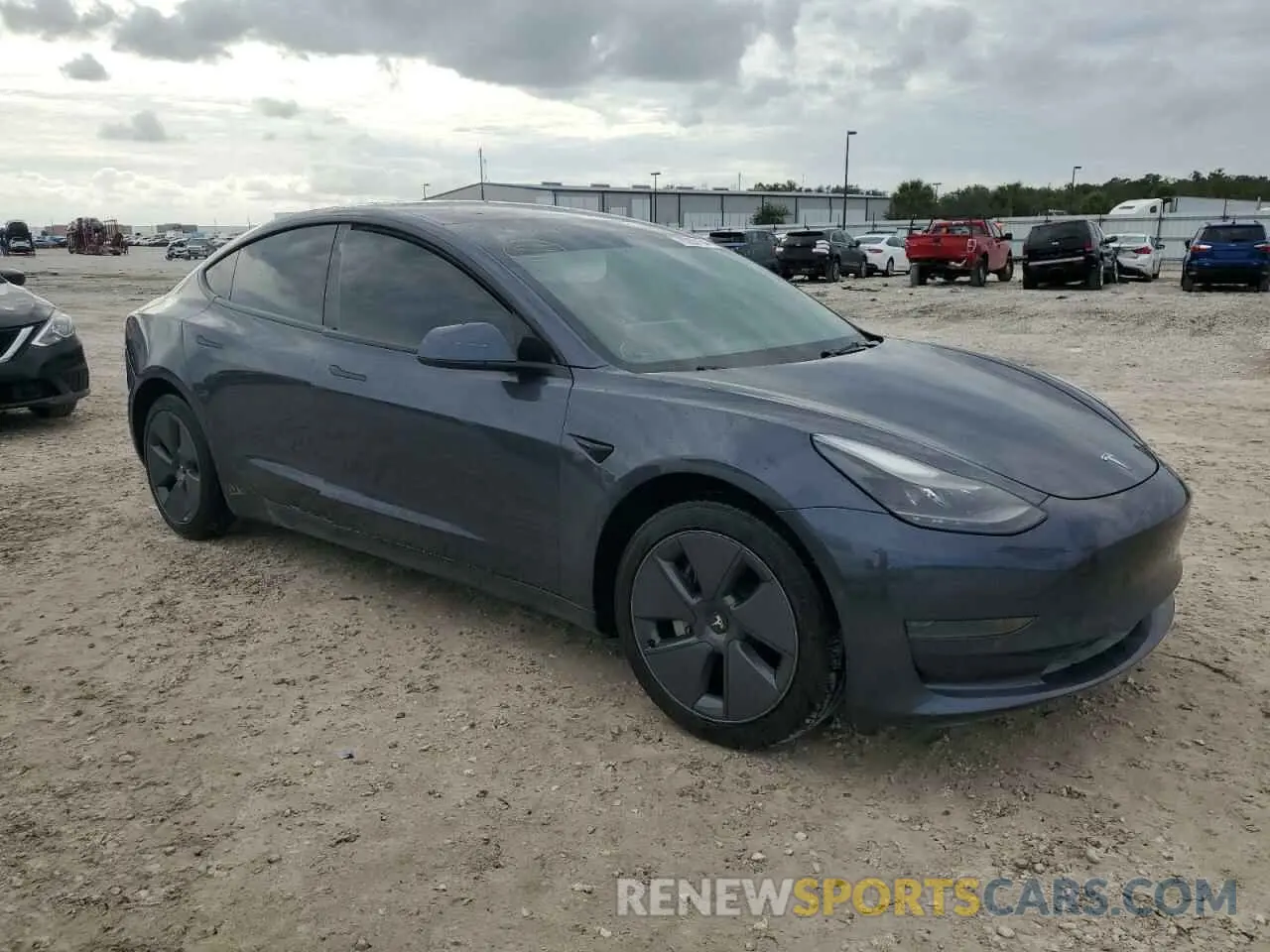 4 fotografías del automóvil dañado 5YJ3E1EA3NF375539 TESLA MODEL 3 2022