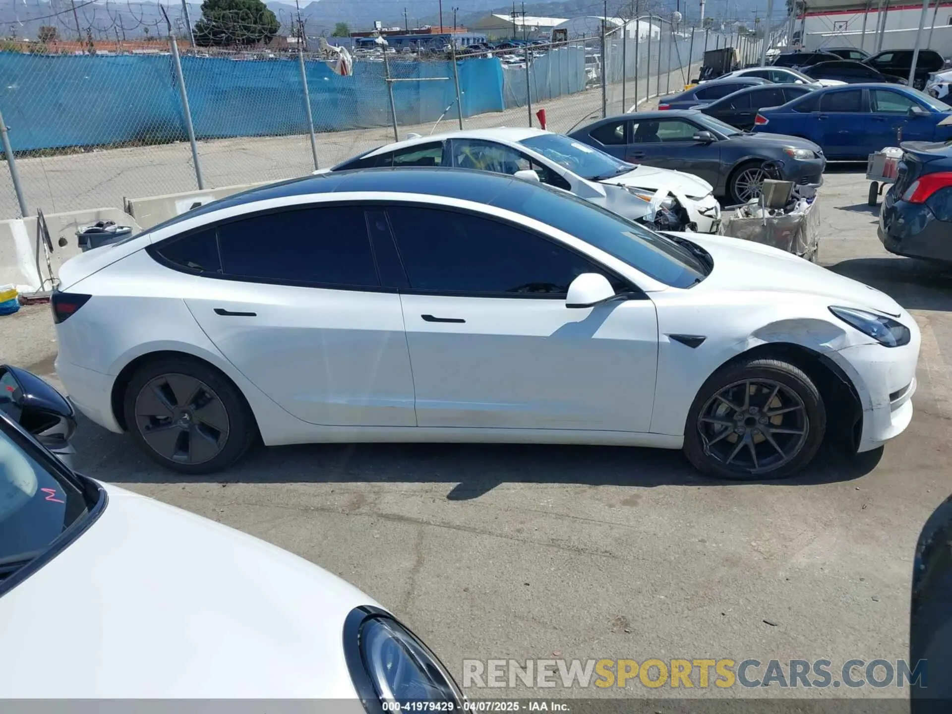 13 fotografías del automóvil dañado 5YJ3E1EA4NF114033 TESLA MODEL 3 2022