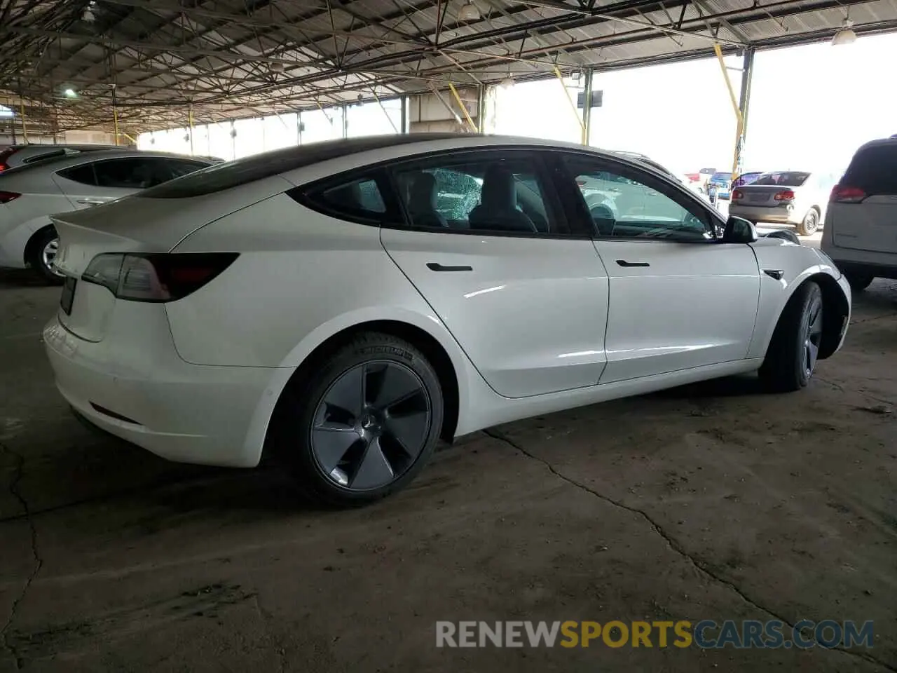 3 fotografías del automóvil dañado 5YJ3E1EA4NF115814 TESLA MODEL 3 2022