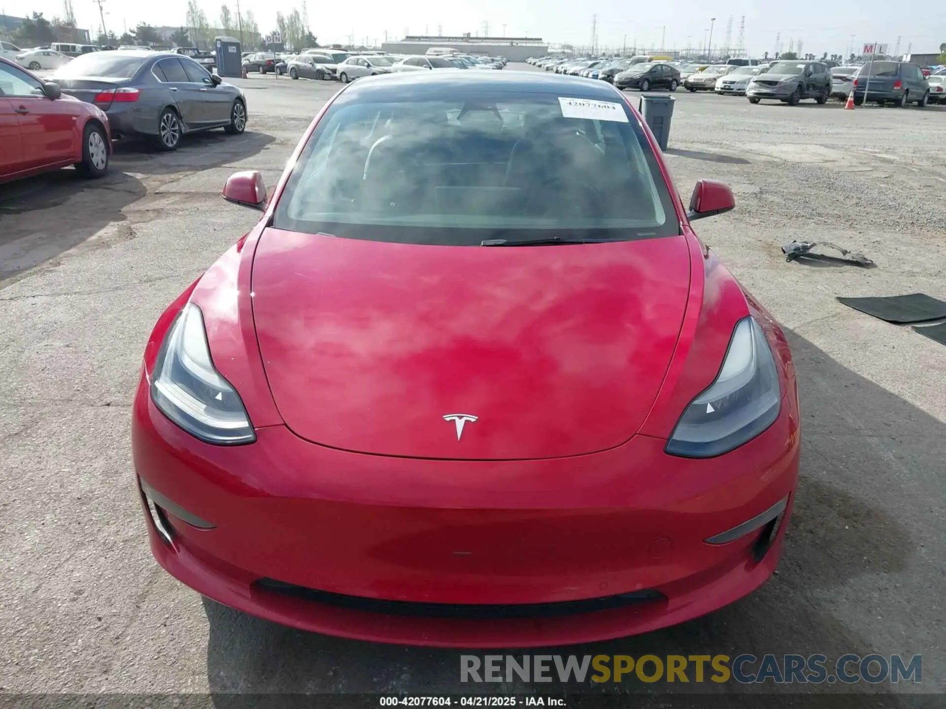 12 fotografías del automóvil dañado 5YJ3E1EA4NF144407 TESLA MODEL 3 2022