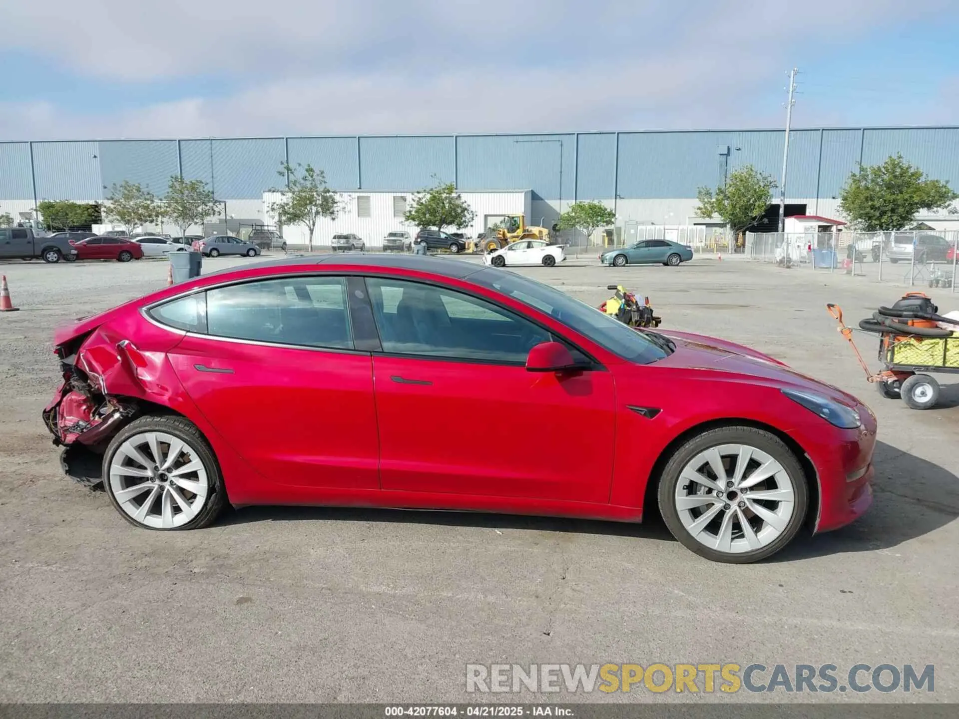 13 fotografías del automóvil dañado 5YJ3E1EA4NF144407 TESLA MODEL 3 2022