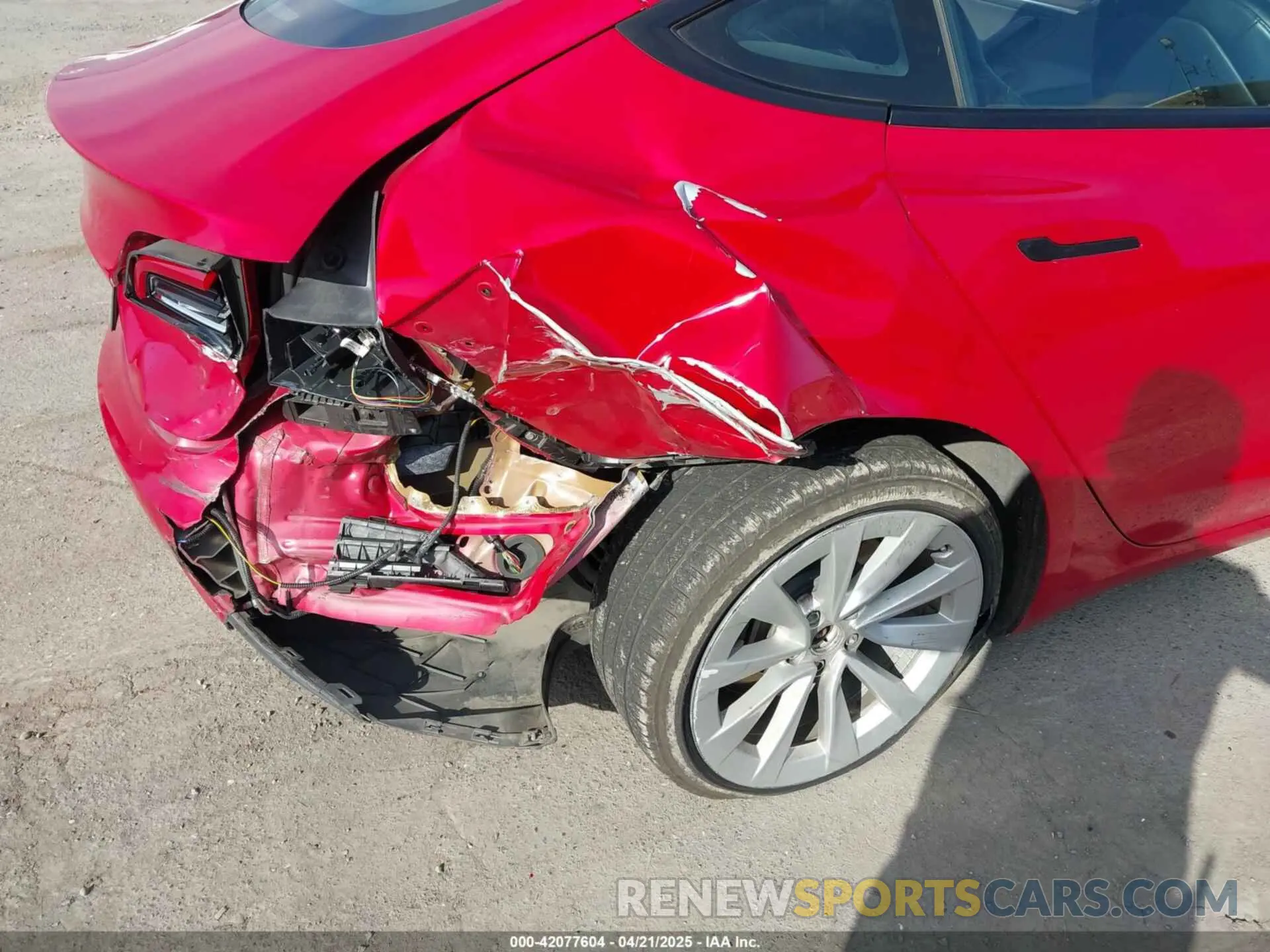 6 fotografías del automóvil dañado 5YJ3E1EA4NF144407 TESLA MODEL 3 2022