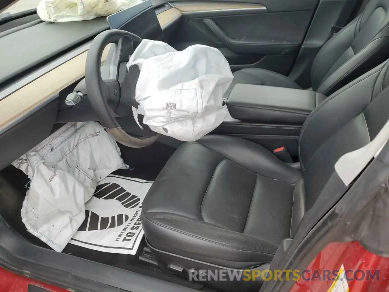 7 fotografías del automóvil dañado 5YJ3E1EA4NF185829 TESLA MODEL 3 2022