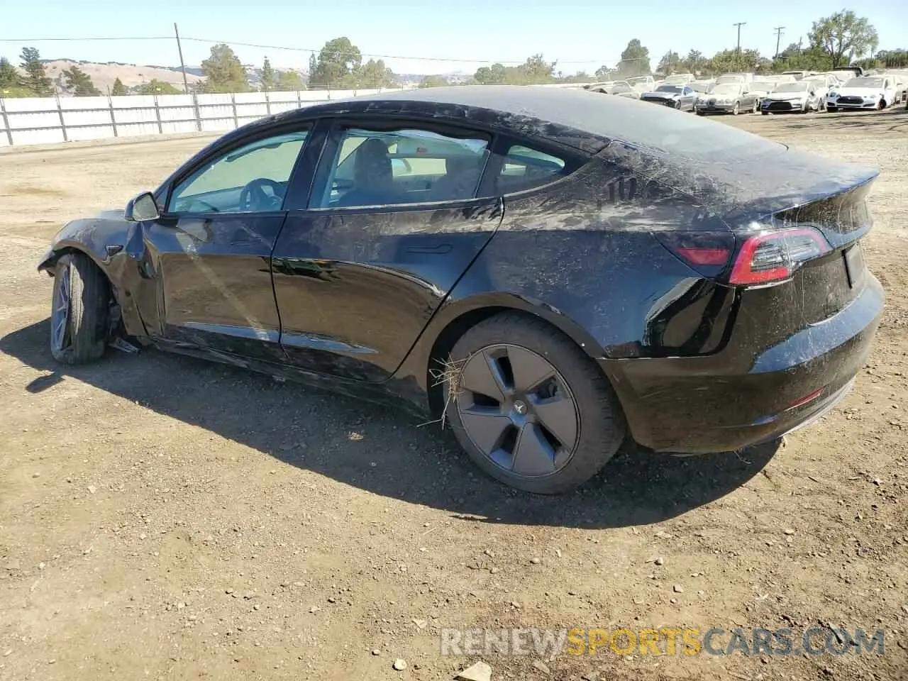 2 fotografías del automóvil dañado 5YJ3E1EA4NF200488 TESLA MODEL 3 2022