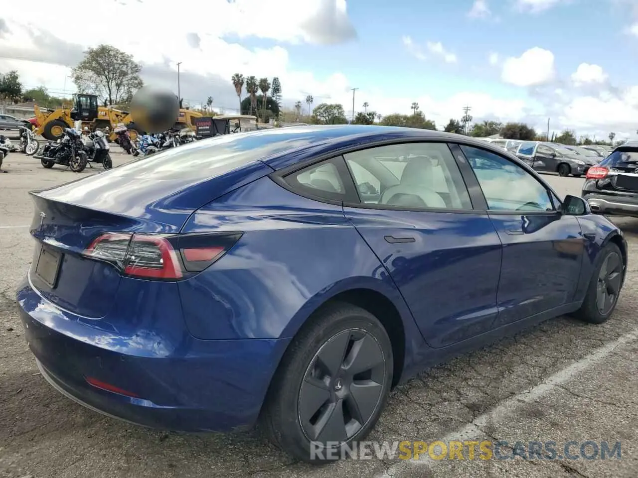 3 fotografías del automóvil dañado 5YJ3E1EA4NF248458 TESLA MODEL 3 2022