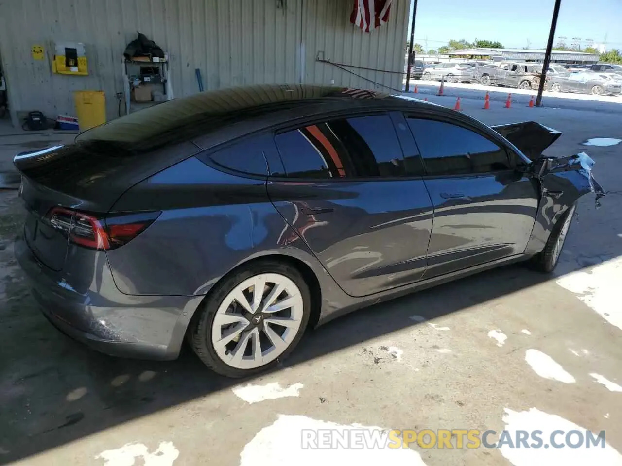 3 fotografías del automóvil dañado 5YJ3E1EA4NF285493 TESLA MODEL 3 2022
