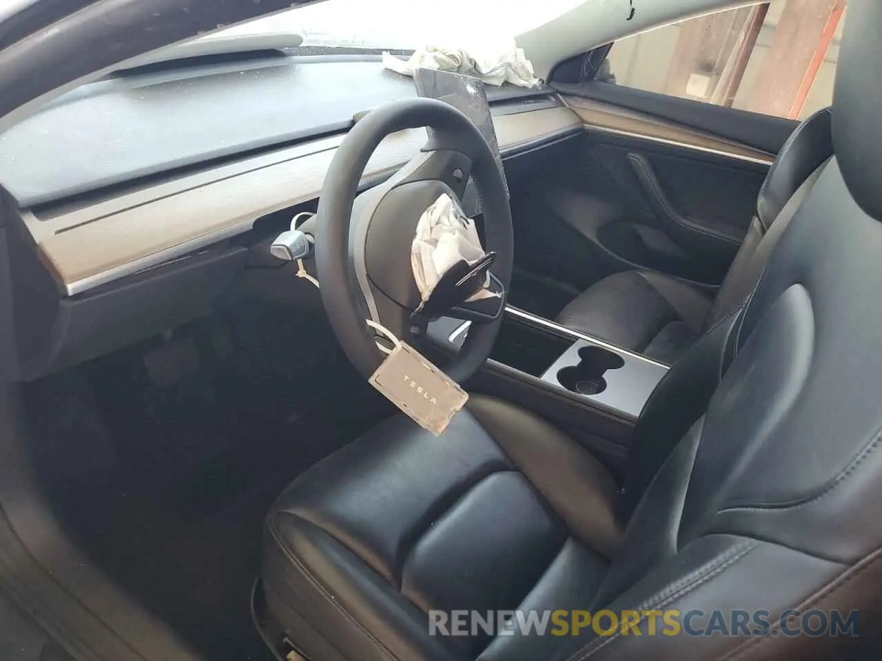 8 fotografías del automóvil dañado 5YJ3E1EA4NF285493 TESLA MODEL 3 2022