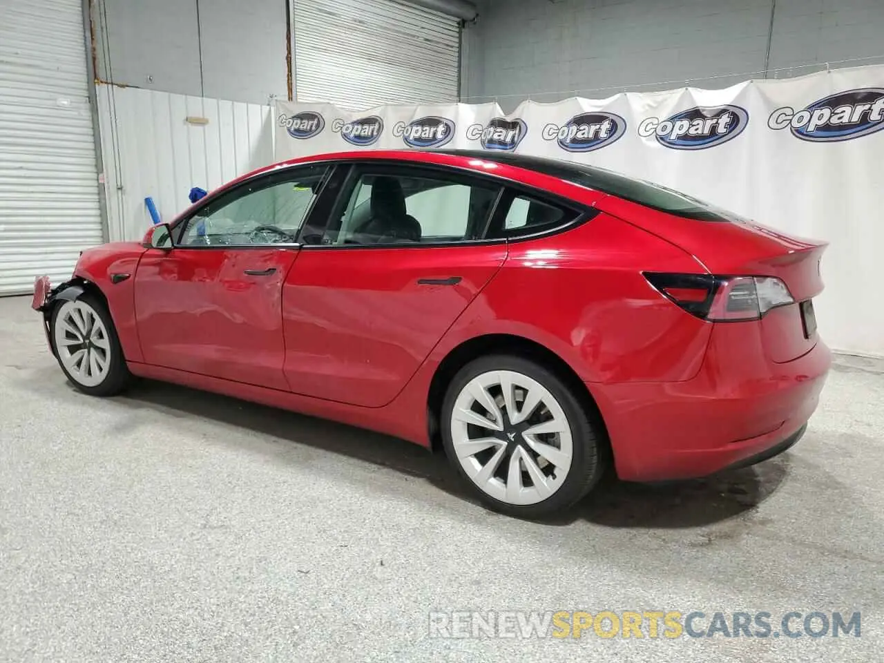 2 fotografías del automóvil dañado 5YJ3E1EA4NF287440 TESLA MODEL 3 2022