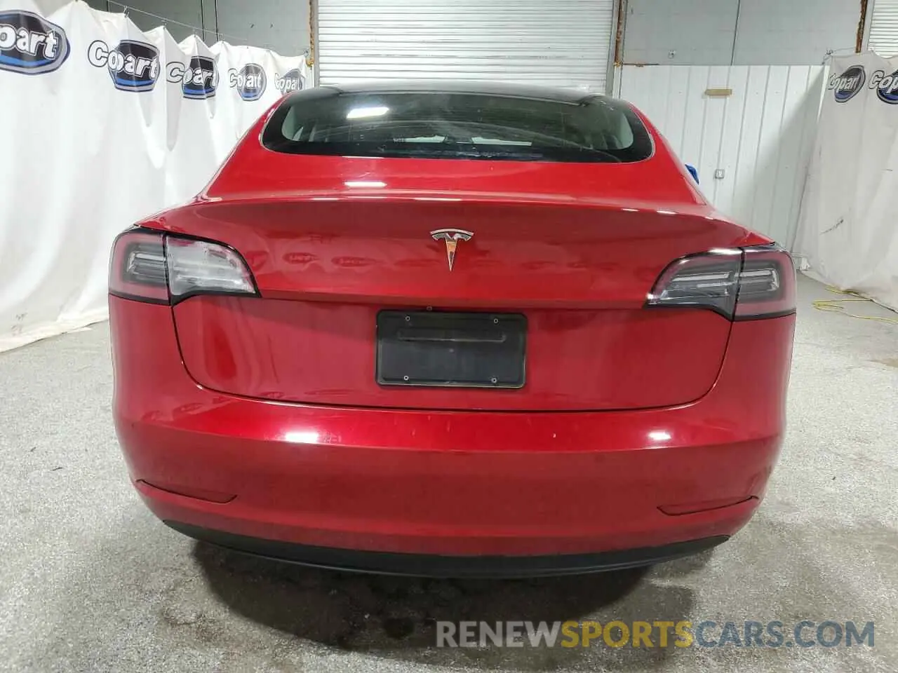 6 fotografías del automóvil dañado 5YJ3E1EA4NF287440 TESLA MODEL 3 2022