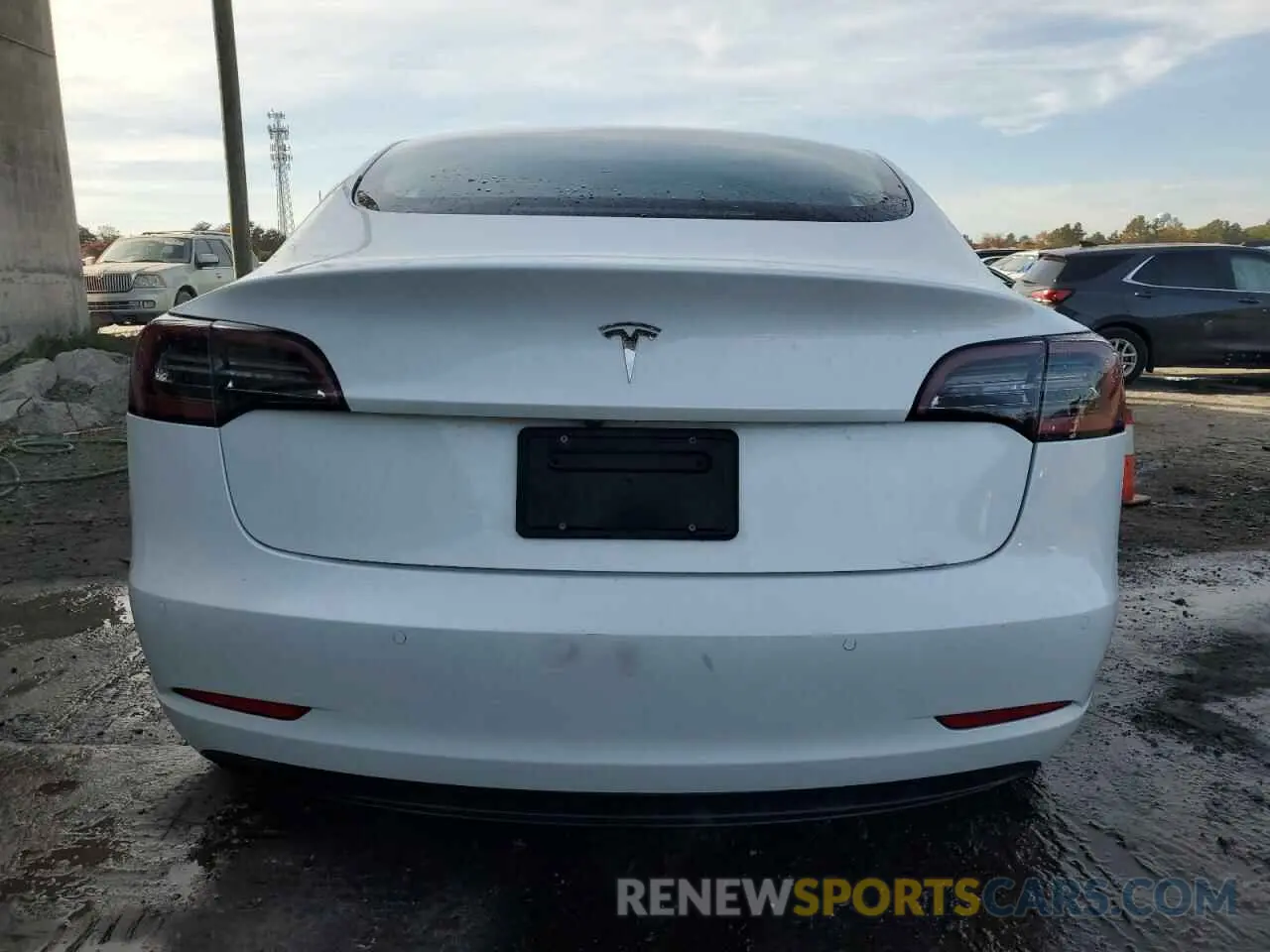 6 fotografías del automóvil dañado 5YJ3E1EA4NF289480 TESLA MODEL 3 2022
