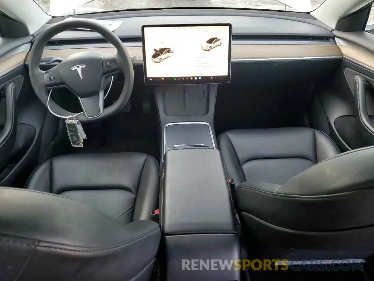 8 fotografías del automóvil dañado 5YJ3E1EA4NF289480 TESLA MODEL 3 2022