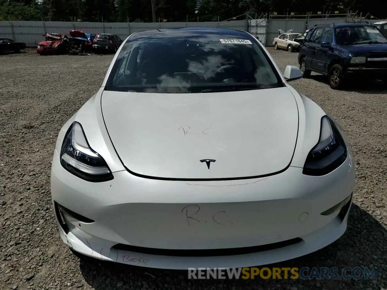 5 fotografías del automóvil dañado 5YJ3E1EA4NF295456 TESLA MODEL 3 2022