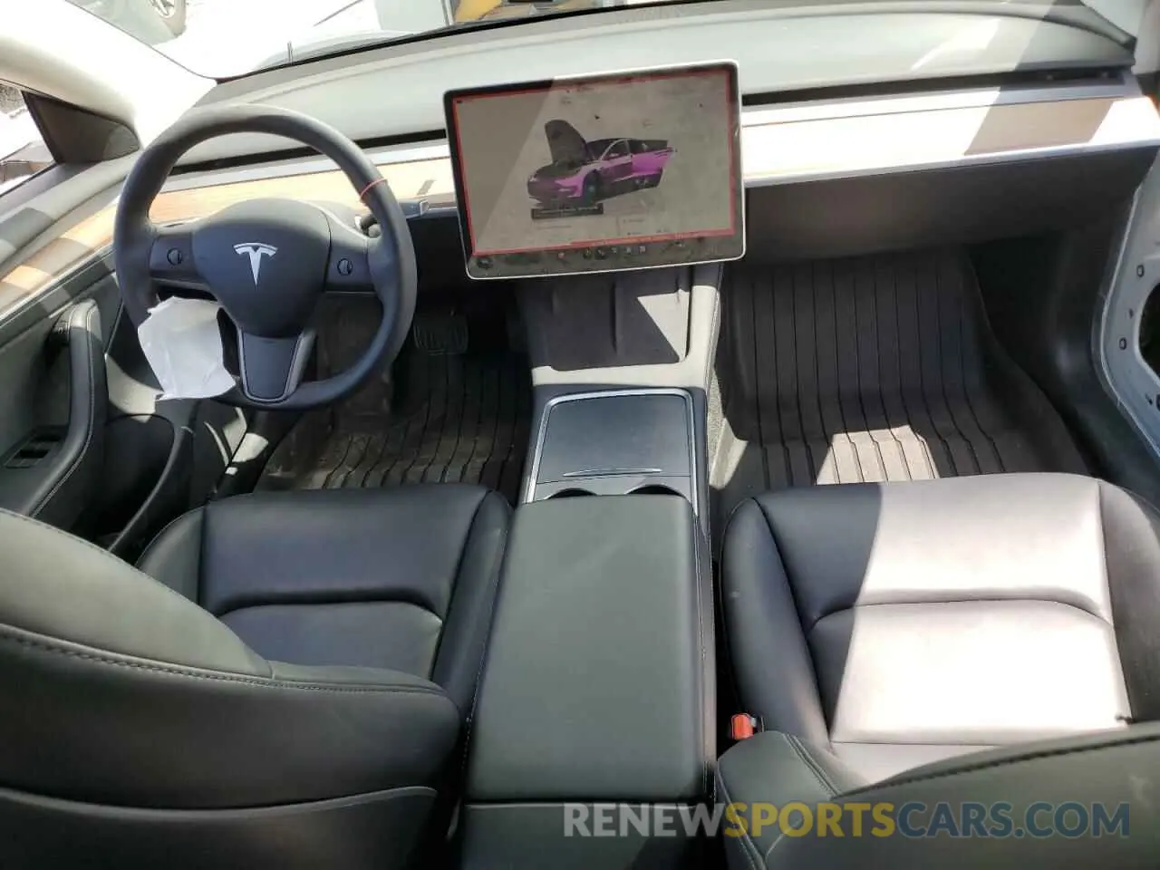 8 fotografías del automóvil dañado 5YJ3E1EA4NF295456 TESLA MODEL 3 2022
